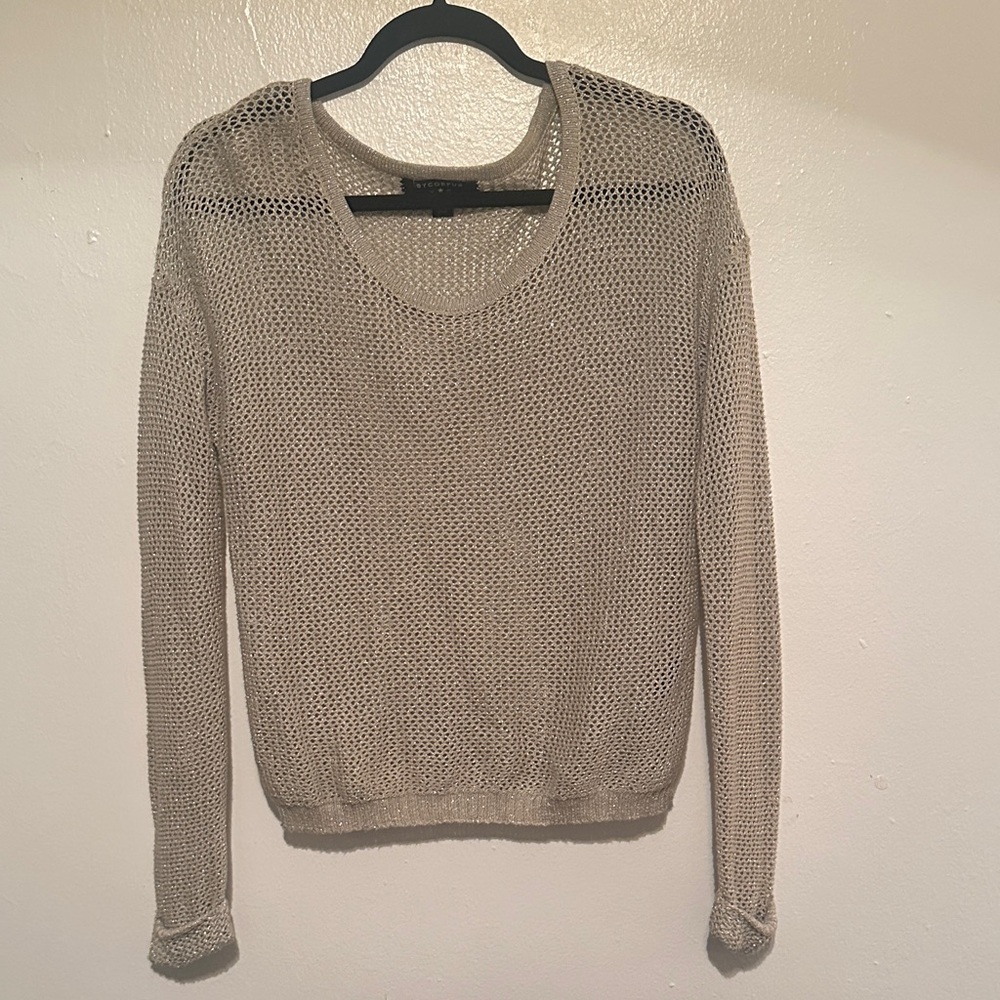 Women's Beige Knit Sweater